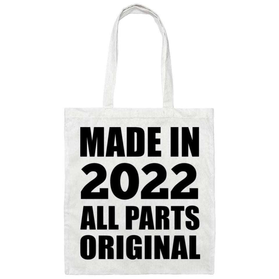2nd Birthday Made in 2022 All Parts Original - Tote Bag White