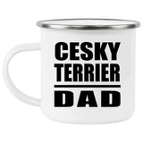 Cesky Terrier Dad - 12oz Camping Mug