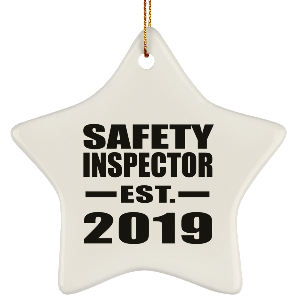Safety Inspector Established EST. 2019 - Star Ornament
