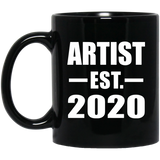 Artist Established EST. 2020 - 11oz Coffee Mug Black
