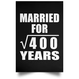 20th Anniversary Married For Square Root of 400 Years - Poster Portrait