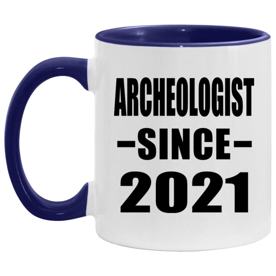 Archeologist Since 2021 - 11oz Accent Mug Purple