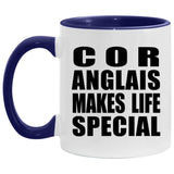 Cor Anglais Makes Life Special - 11oz Accent Mug Purple