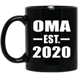 Oma Established EST. 2020 - 11oz Coffee Mug Black