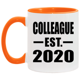 Colleague Established EST. 2020 - 11oz Accent Mug Orange