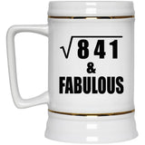 29th Birthday Square Root of 841 & Fabulous - Beer Stein