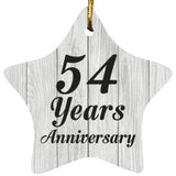 54th Anniversary 54 Years Anniversary - Star Ornament F