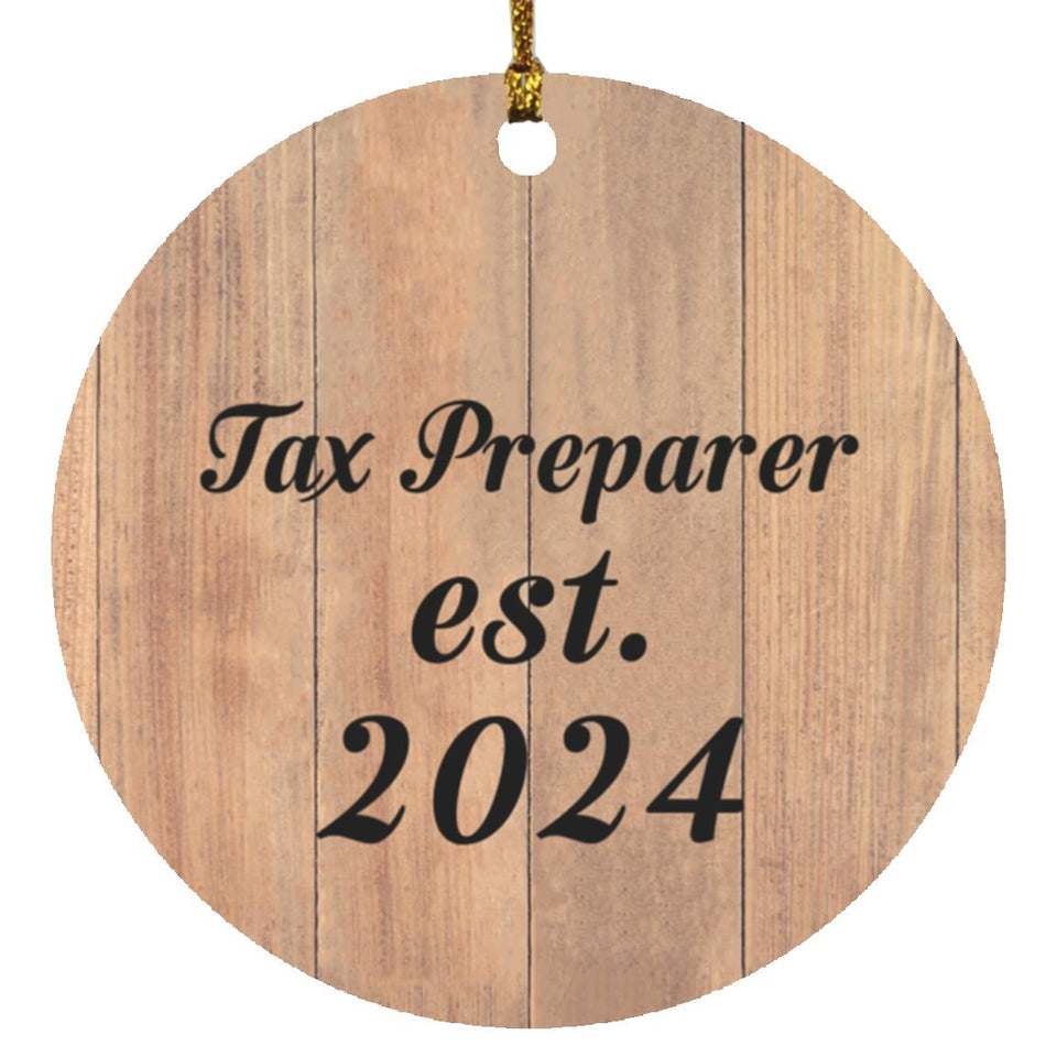 Tax Preparer Established Est. 2024 - Circle Ornament C