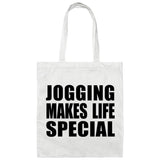Jogging Makes Life Special - Tote Bag White