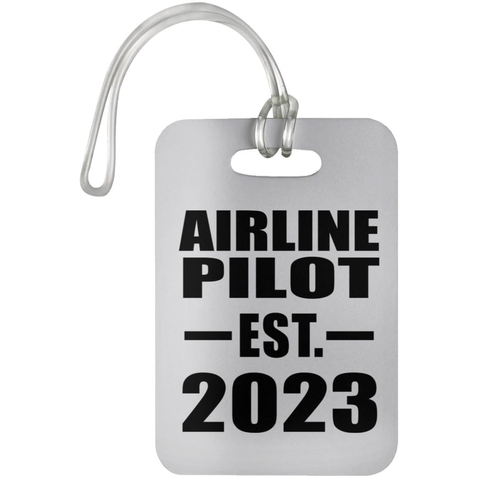 Airline Pilot Established EST. 2023 - Luggage Bag Tag