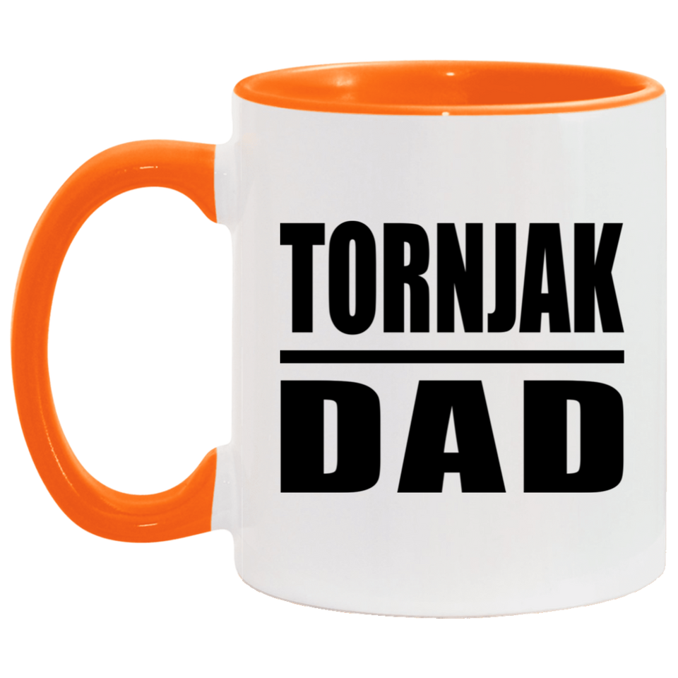 Tornjak Dad - 11oz Accent Mug Orange