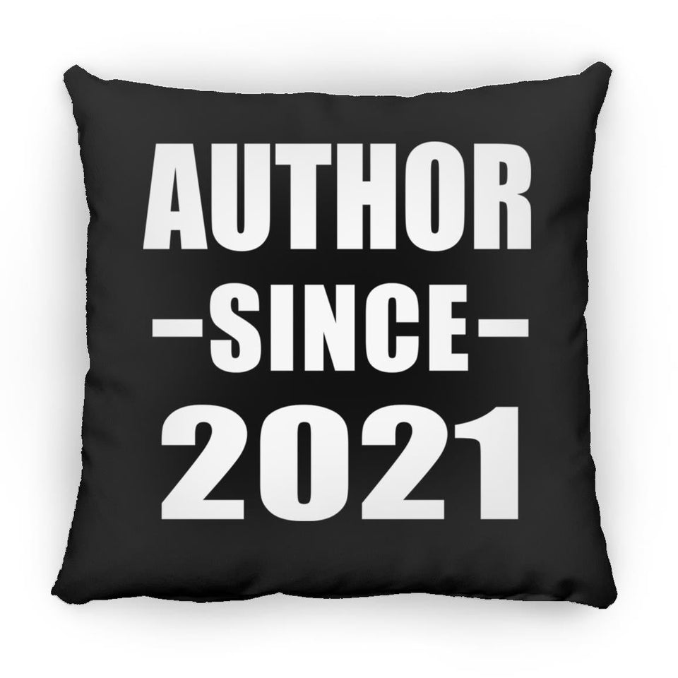Author Since 2021 - Throw Pillow Black