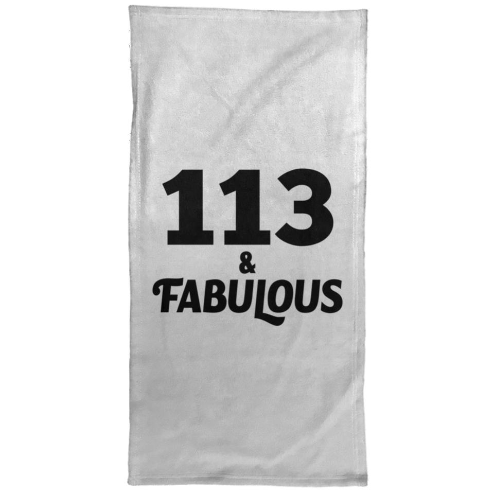113th Birthday 113 & Fabulous - Hand Towel