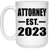Attorney Established EST. 2023 - 15oz Coffee Mug