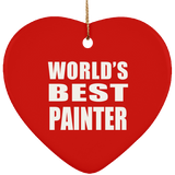 World's Best Painter - Heart Ornament