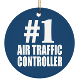 Number One #1 Air Traffic Controller - Circle Ornament