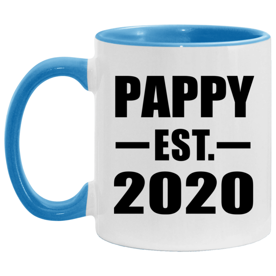 Pappy Established EST. 2020 - 11oz Accent Mug Blue