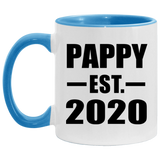 Pappy Established EST. 2020 - 11oz Accent Mug Blue