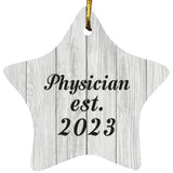 Physician Established Est. 2023 - Star Ornament F