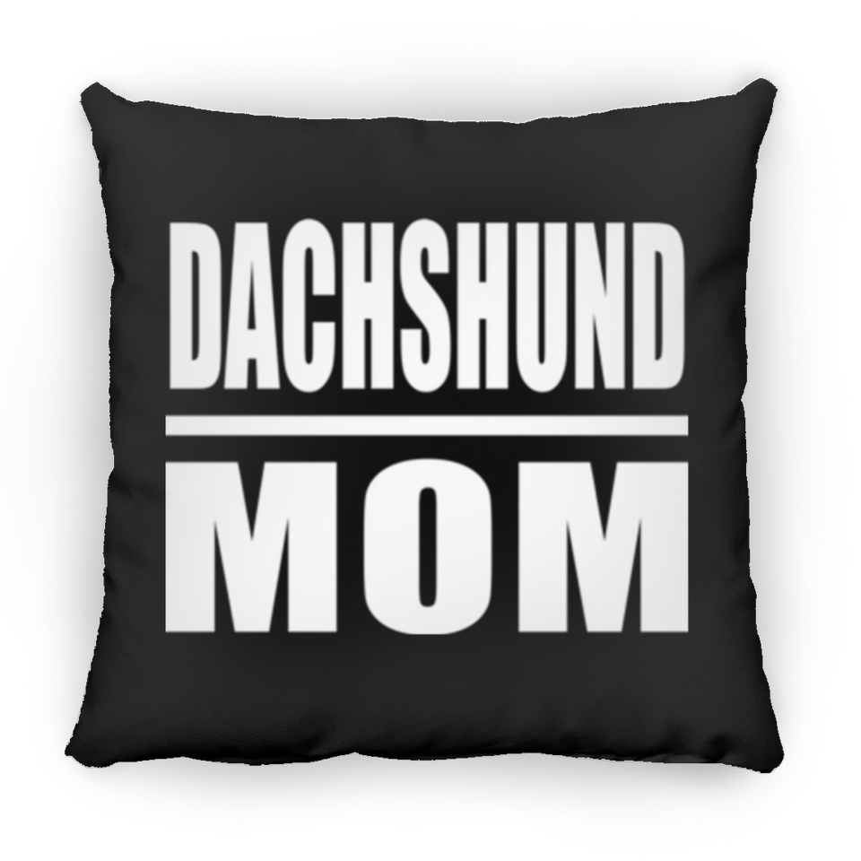 Dachshund Mom - Throw Pillow Black