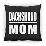 Dachshund Mom - Throw Pillow Black