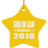 Son In Law Since 2018 - Star Ornament