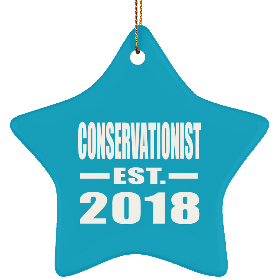 Conservationist Established EST. 2018 - Star Ornament
