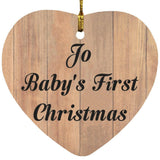 Jo Baby's First Christmas - Heart Ornament C
