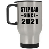 Step Dad Since 2021 - Silver Travel Mug