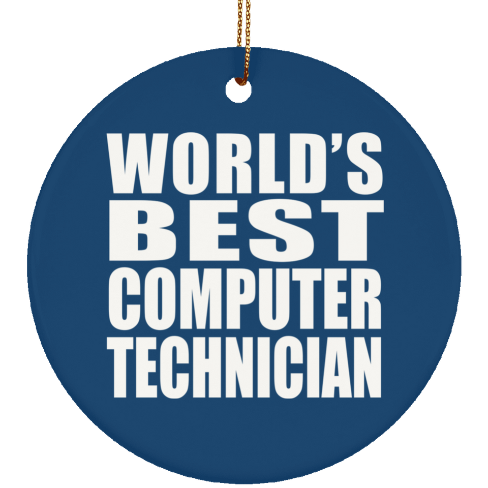 World's Best Computer Technician - Circle Ornament