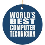 World's Best Computer Technician - Circle Ornament