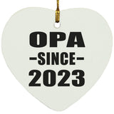 Opa Since 2023 - Heart Ornament