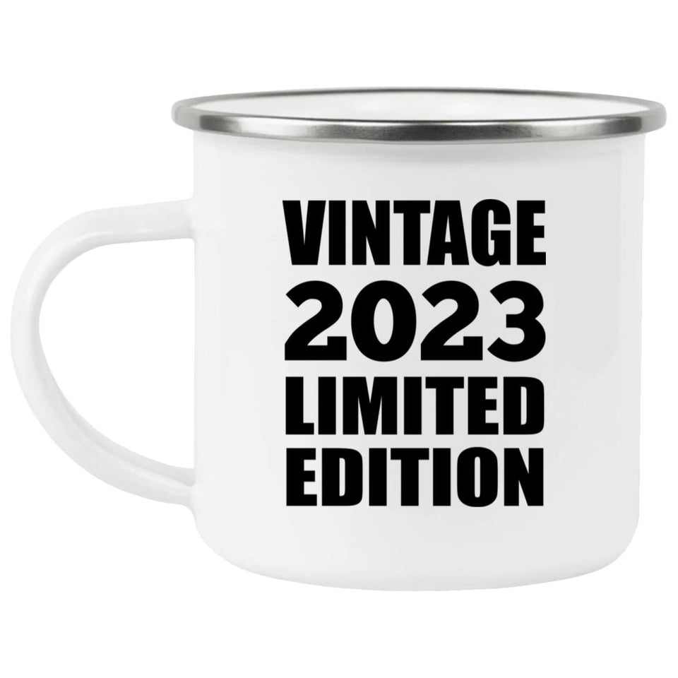 1st Birthday Vintage 2023 Limited Edition - 12oz Camping Mug