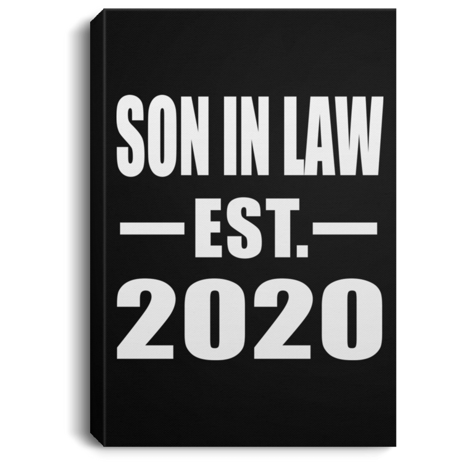 Son In Law Established EST. 2020 - Canvas Portrait