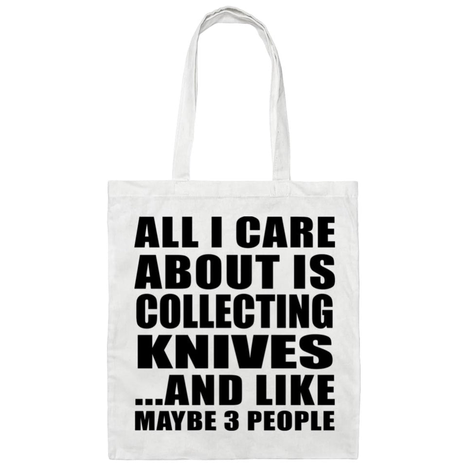 All I Care About Is Collecting Knives - Tote Bag White