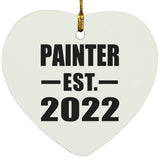 Painter Established EST. 2022 - Heart Ornament