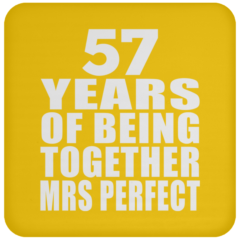 57th Anniversary 57 Years Of Being Mrs Perfect - Drink Coaster