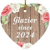 Glazier Since 2024 - Heart Ornament B