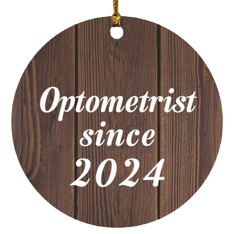 Optometrist Since 2024 - Circle Ornament D