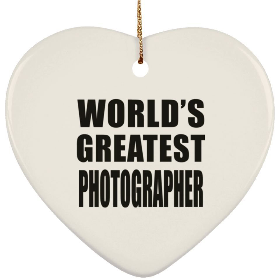 World's Greatest Photographer - Heart Ornament