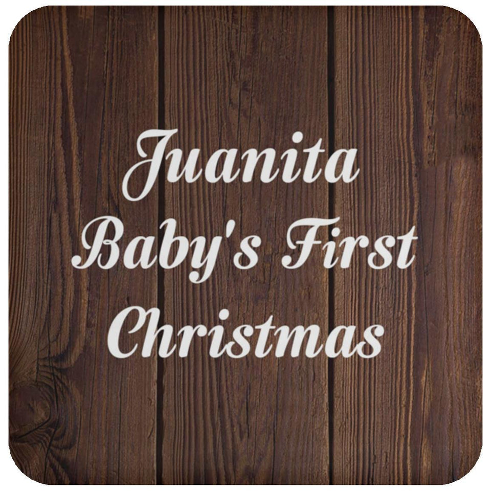 Juanita Baby's First Christmas - Drink Coaster D