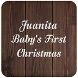 Juanita Baby's First Christmas - Drink Coaster D