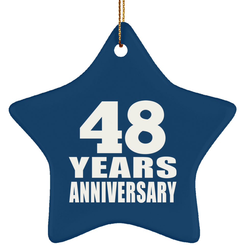 48th Anniversary 48 Years - Star Ornament