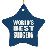 World's Best Surgeon - Star Ornament