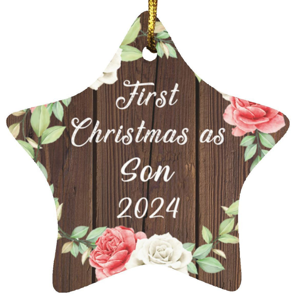 First Christmas As Son 2024 - Star Ornament A
