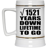 39th Anniversary Square Root of 1521 Years Lifetime To Go - Beer Stein