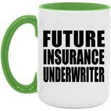 Future Insurance Underwriter - 15oz Accent Mug Green