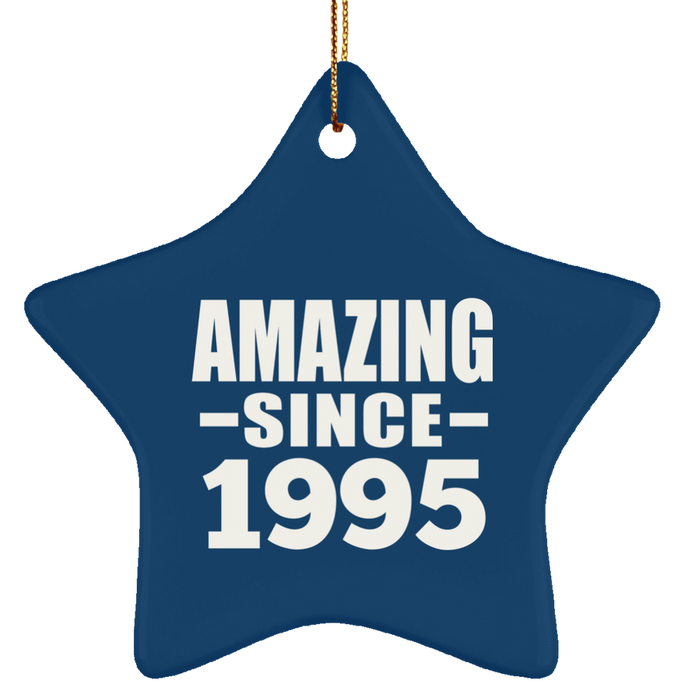 29th Birthday Amazing Since 1995 - Star Ornament