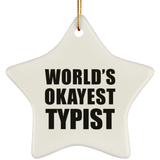 World's Okayest Typist - Star Ornament