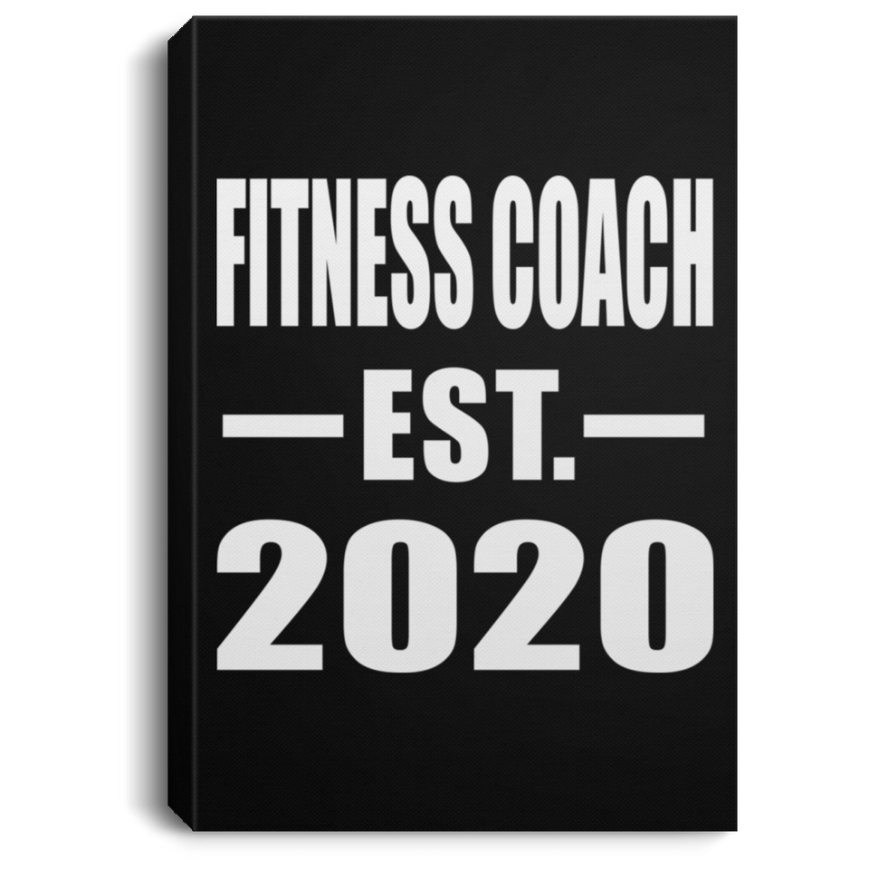Fitness Coach Established EST. 2020 - Canvas Portrait